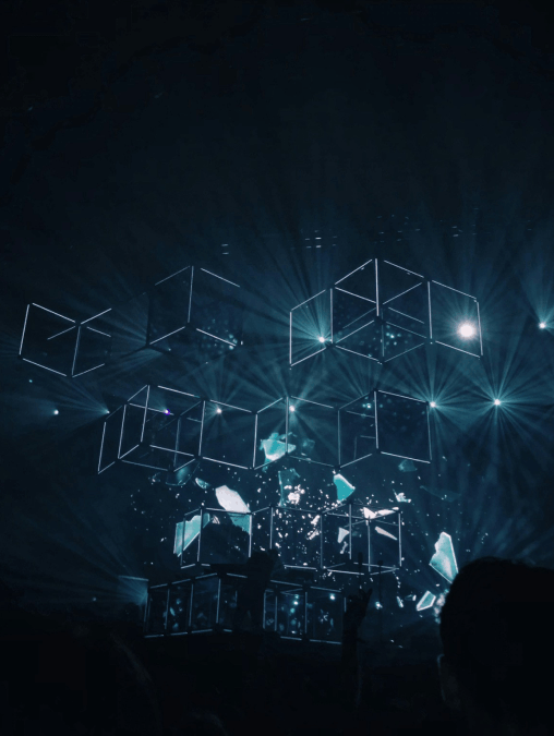 blue cubes
